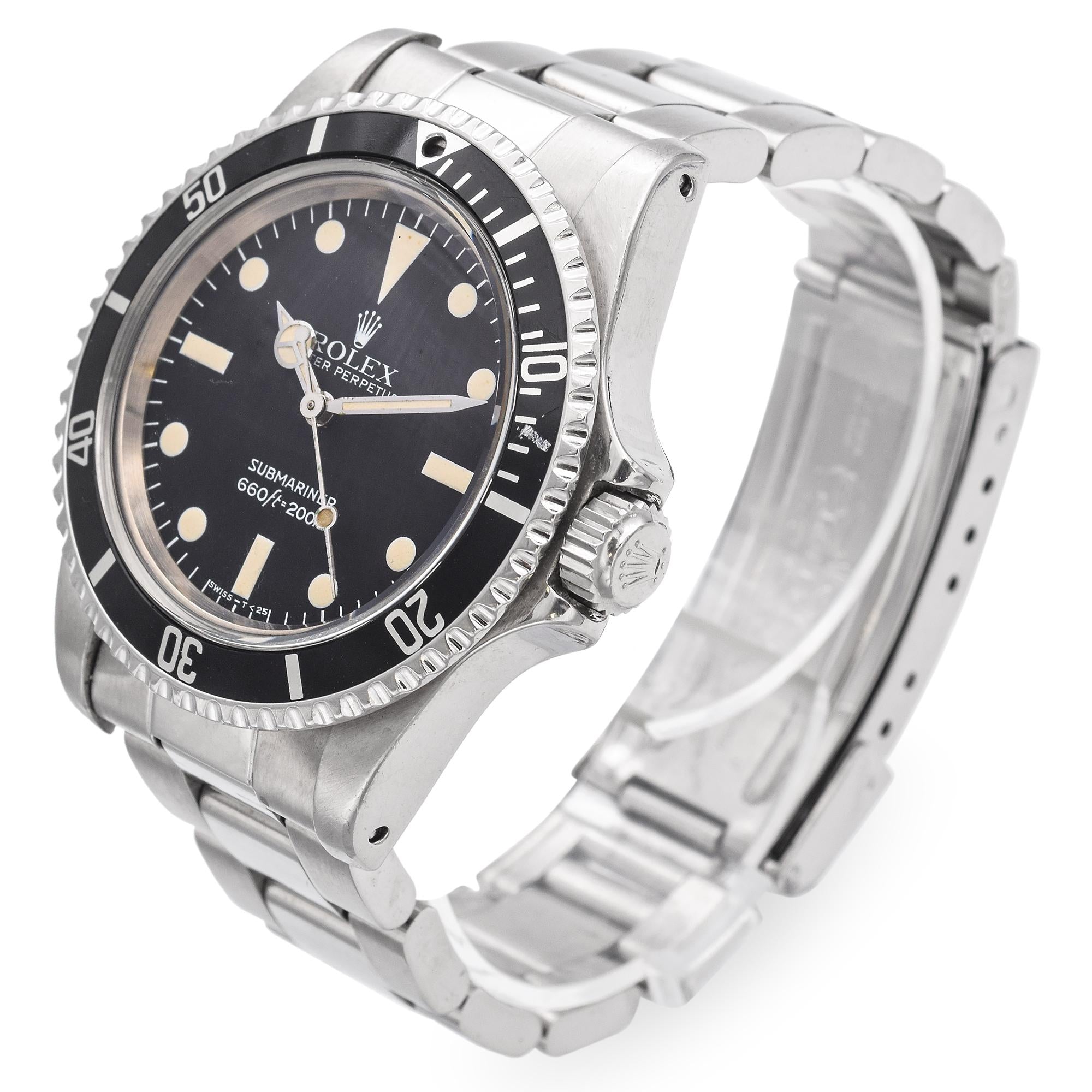 Vintage 1982 Rolex Submariner 5513 Men's Watch