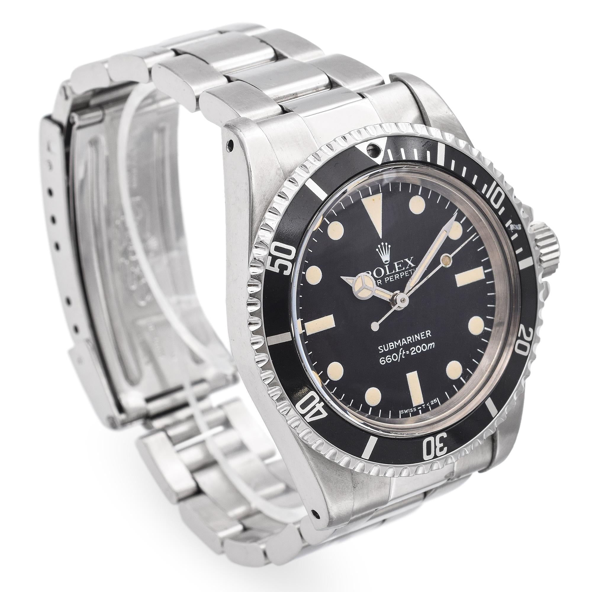 Vintage 1982 Rolex Submariner 5513 Men's Watch