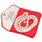 Vintage Mikimoto Blue Lagoon 14K Yellow Gold Pearl Necklace