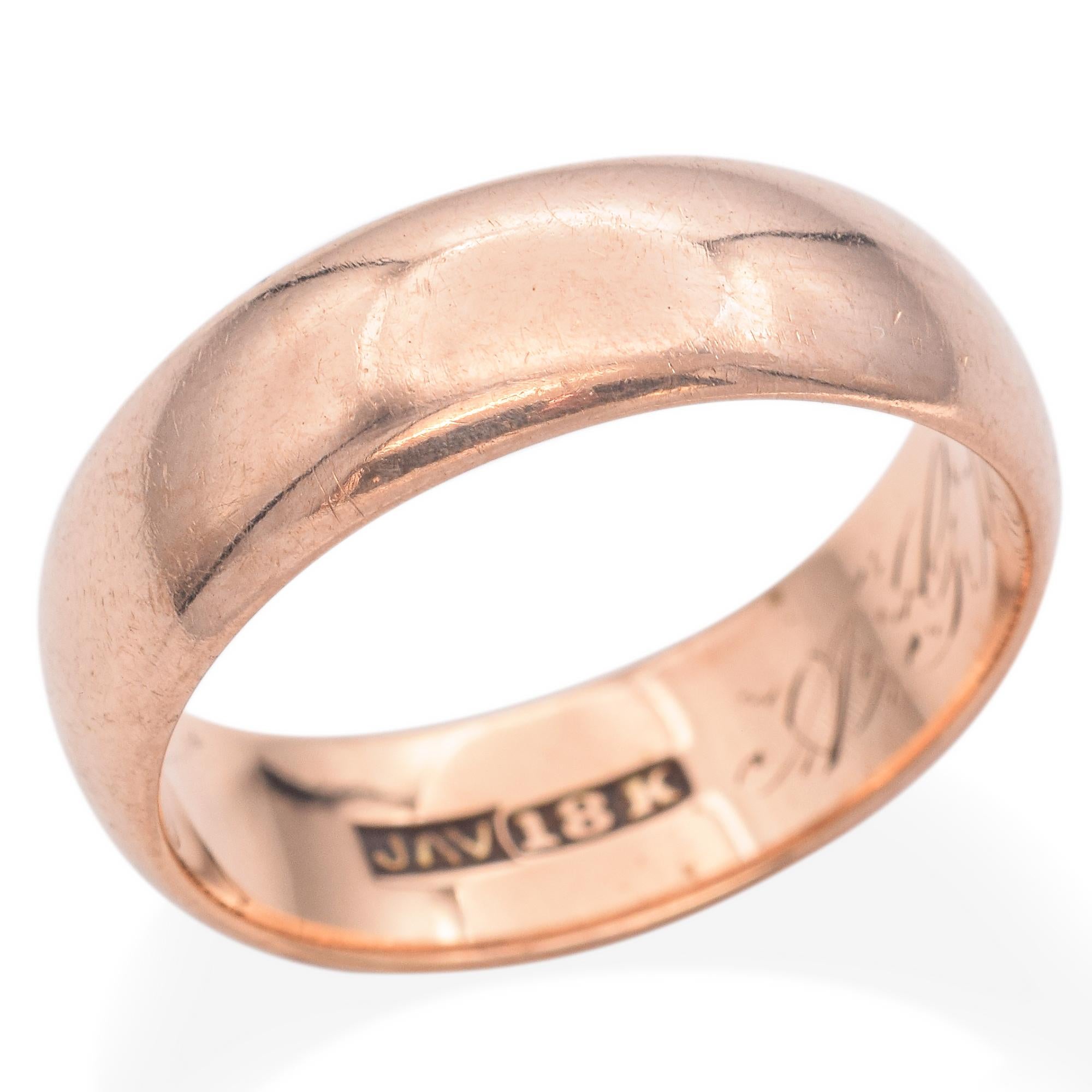 Antique 17K Rose Gold Cigar Band
