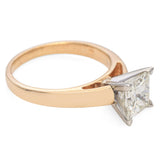 14k Yellow Gold 2.2ct K VVS2 Diamond Engagement Ring GIA