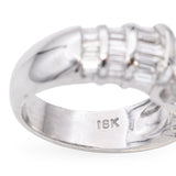 18k White Gold Tension Set Diamond Cocktail Ring