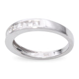 18k White Gold 0.66tcw Princess Cut Diamond Band