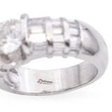 18k White Gold Tension Set Diamond Cocktail Ring