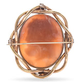 Antique Yellow Gold "Zeus" Cameo Brooch