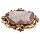 Antique Yellow Gold "Zeus" Cameo Brooch