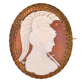 Antique 21k Gold "Athena Parthenos" Cameo Brooch