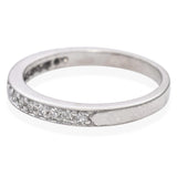 Vintage White Gold 0.24tcw Diamond Semi Eternity Wedding Band Ring