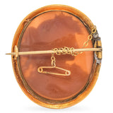 Antique Museum Quality High Relief Baccante Brooch