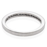 Vintage White Gold 0.24tcw Diamond Semi Eternity Wedding Band Ring