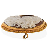Antique Museum Quality High Relief Baccante Brooch