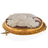 Antique Museum Quality High Relief Baccante Brooch