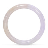 GIA Graded Type A Variegated Purple Jadeite Jade Bangle