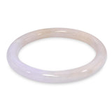GIA Graded Type A Variegated Purple Jadeite Jade Bangle