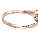 Vintage 10k Yellow Gold Moonstone with Accent Diamonds Ring