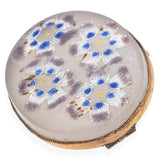 Antique Gold Vermeil Enameled Glass Brooch