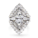 Vintage 14k White Gold and Platinum 3.07tcw Engagement Ring