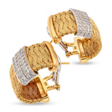 Roberto Coin 18k Yellow Gold and Diamond Primavera Collection Earrings