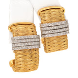 Roberto Coin 18k Yellow Gold and Diamond Primavera Collection Earrings