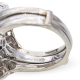 Vintage 14k White Gold and Platinum 3.07tcw Engagement Ring