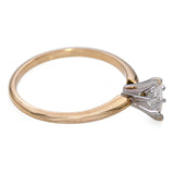 Vintage 14k Yellow Gold G Vs1 Marquise Diamond Solitaire Ring