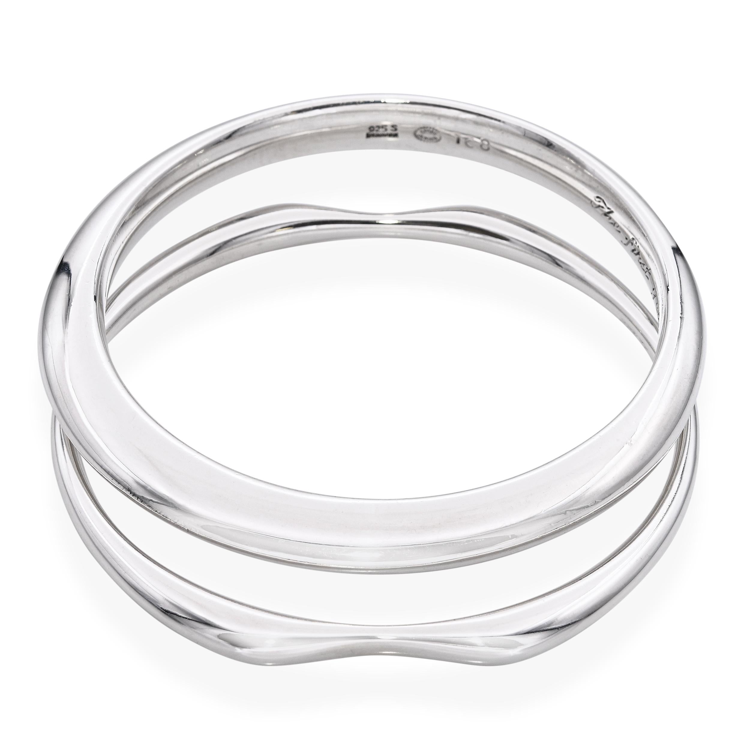 Vintage George Jensen Sterling Silver Bangle Bracelet Set