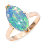 Vintage 14k Yellow Gold Crystal Opal Ring