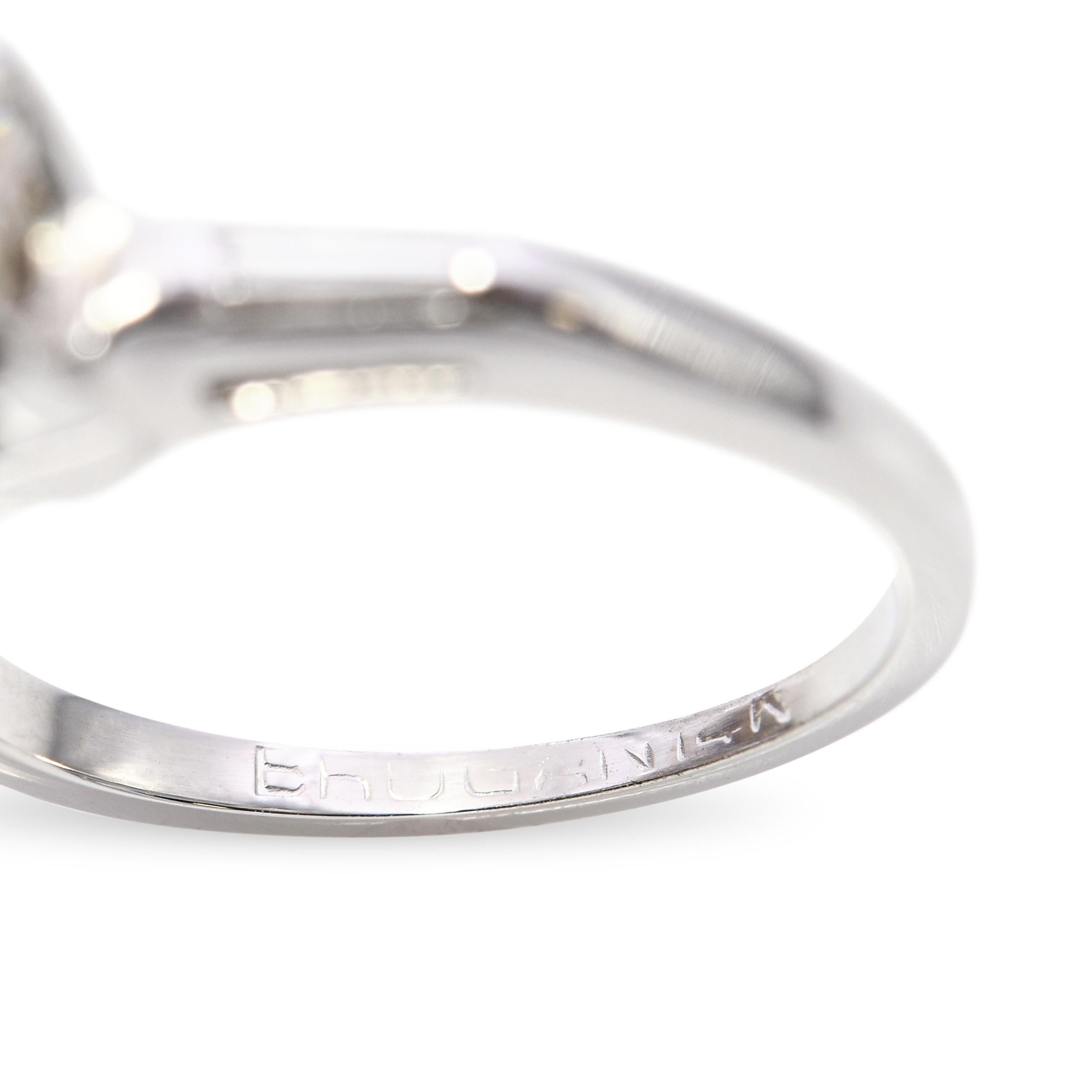 Vintage 14k White Gold 1.67tcw J Vs2 Old Euro Diamond Ring