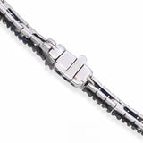 Vintage 18k White Gold Tahitian Pearl and Diamond Necklace Pendant