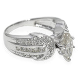 Vintage 18k White Gold 2.0tcw Marquise Diamond Ring