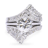 Vintage 14k White Gold 1.94tcw Diamond Ring With Jacket