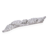 Antique Platinum 2.65tcw Old Euro Cut Diamond Bow Brooch