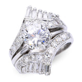 Vintage 14k White Gold 1.94tcw Diamond Ring With Jacket