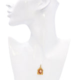 Vintage 20k Yellow Gold Butterfly Shell Cameo Pendant