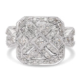 18k White Gold Prisma Diamond Pave Ring