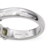 Platinum 1.65tcw Diamond and Fancy Yellow Diamond Band Ring
