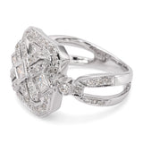 18k White Gold Prisma Diamond Pave Ring