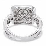 18k White Gold Prisma Diamond Pave Ring