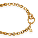 Bielka 18k Yellow Gold Blue Topaz Sunflower Necklace