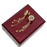 Bielka 18k Yellow Gold Topaz Floral Earrings