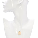 Vintage 14k Yellow Gold "Try God" Stencil Pendant