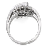 Vintage Platinum 1.02tcw Diamond Statement Ring