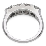 Vintage 18k White Gold 4-Stone 1.95tcw Diamond Ring