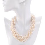 Vintage Tiffany & Co. 18k Yellow Gold Multipearl Strand Necklace