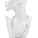 14k Tricolor Gold Clasp South Sea Pearl Strand Necklace