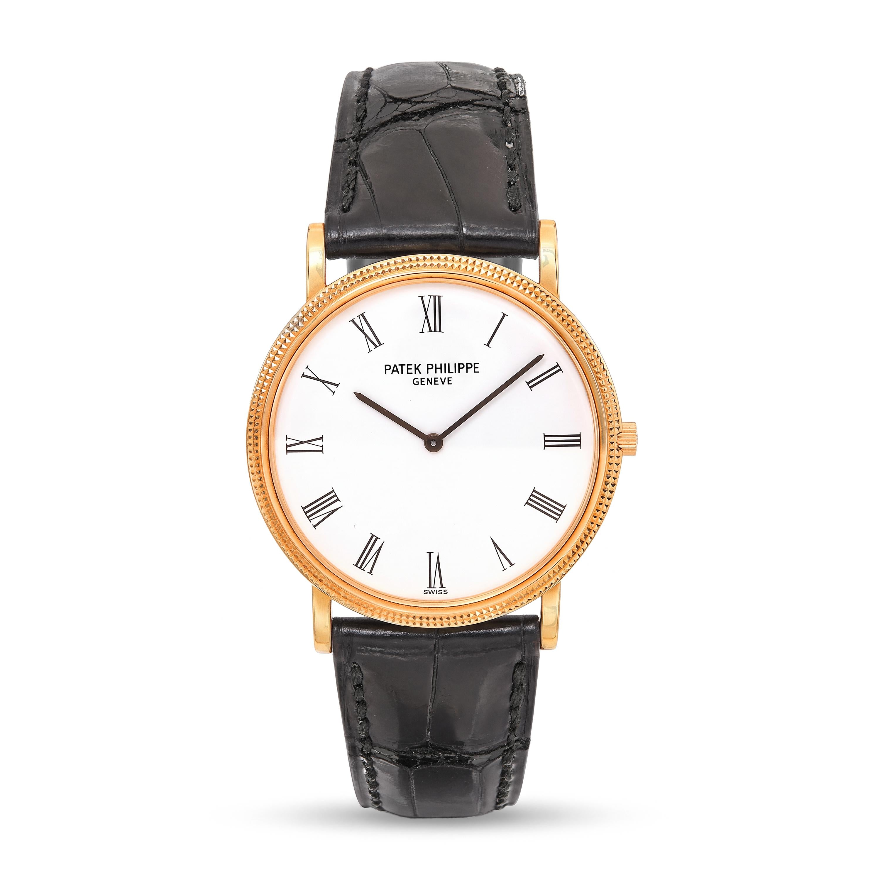 Vintage Patek Philippe 18k Yellow Gold Calatrava Manual 32mm Watch Ref. 3520/D