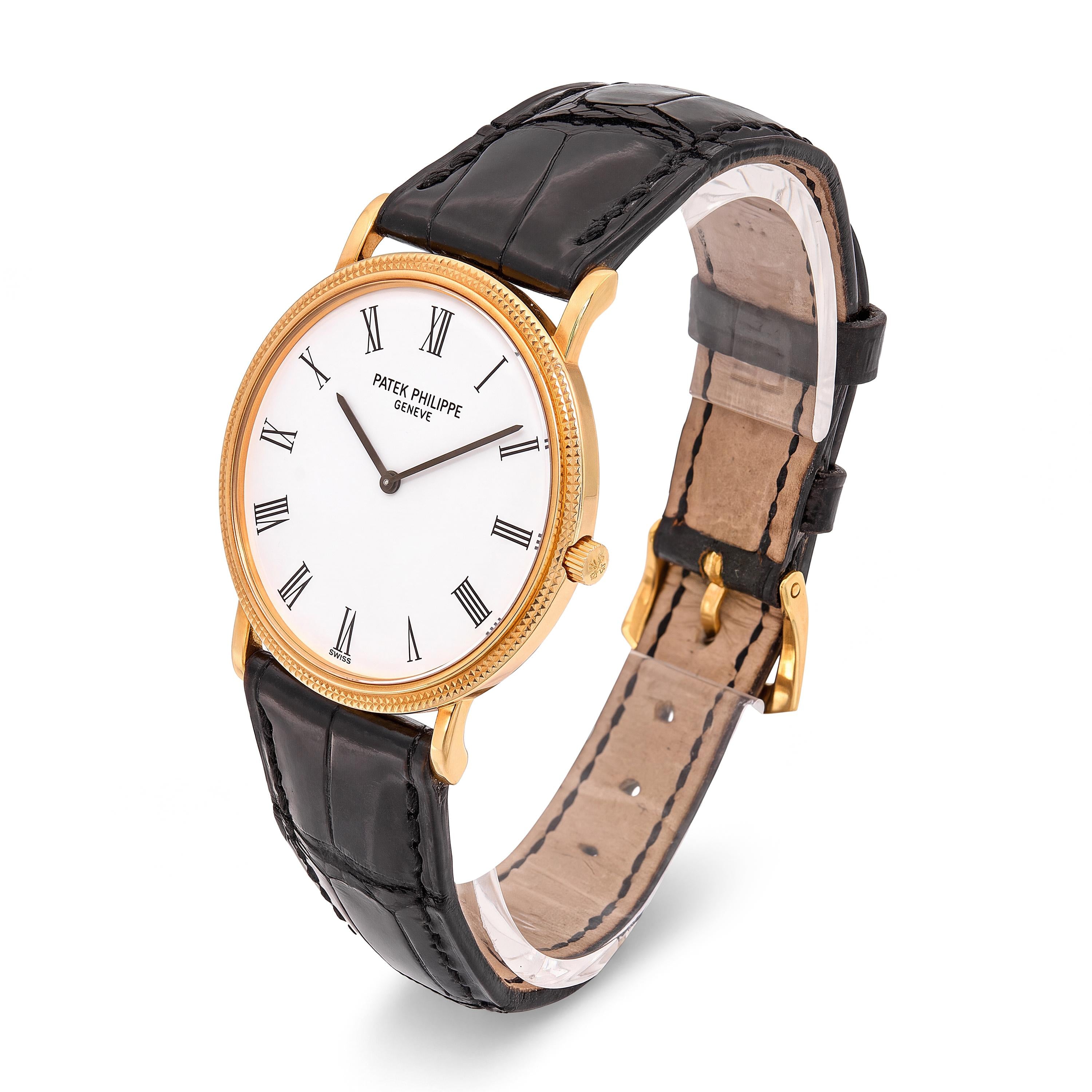 Vintage Patek Philippe 18k Yellow Gold Calatrava Manual 32mm Watch Ref. 3520/D