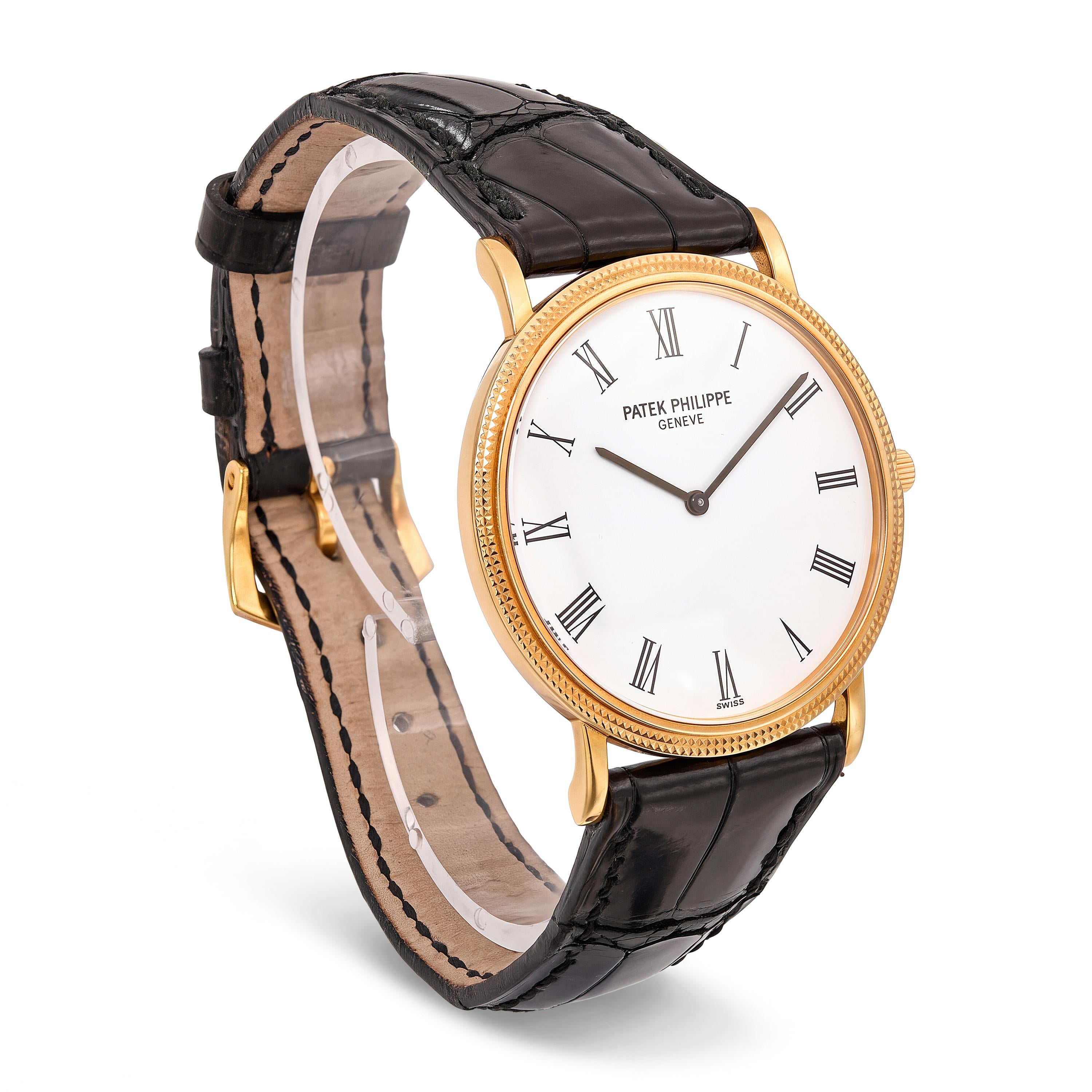 Vintage Patek Philippe 18k Yellow Gold Calatrava Manual 32mm Watch Ref. 3520/D
