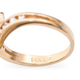 Vintage 14k 1.01tcw Diamond Bypass Engagement Ring