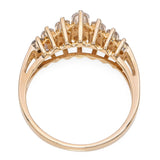 Vintage 14k Yellow Gold 0.94tcw Diamond Wedding Band Ring